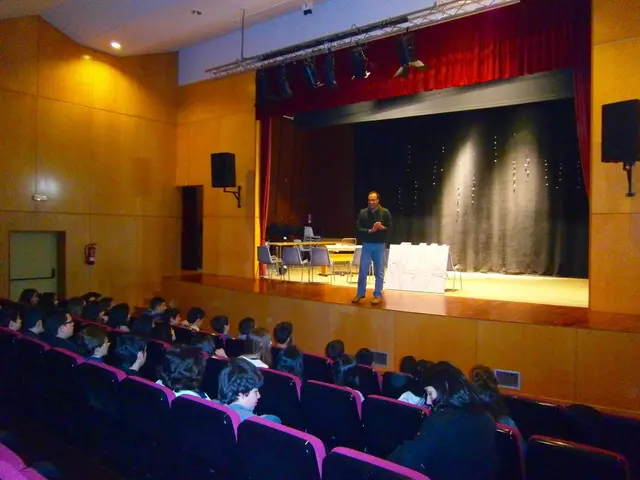 Darien High School's auditorium receives an upgrade, now meeting professional audio-visual...