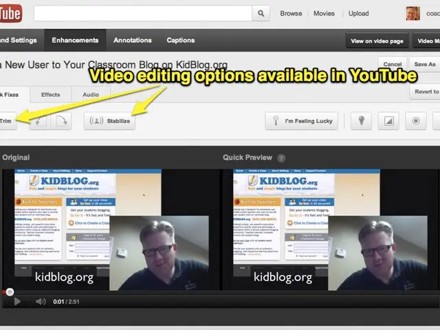 In this image we can see a website. There is a person and we can see text.