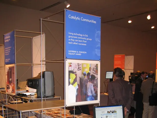 In this image it looks like a store where there is a table in the middle on which there are...