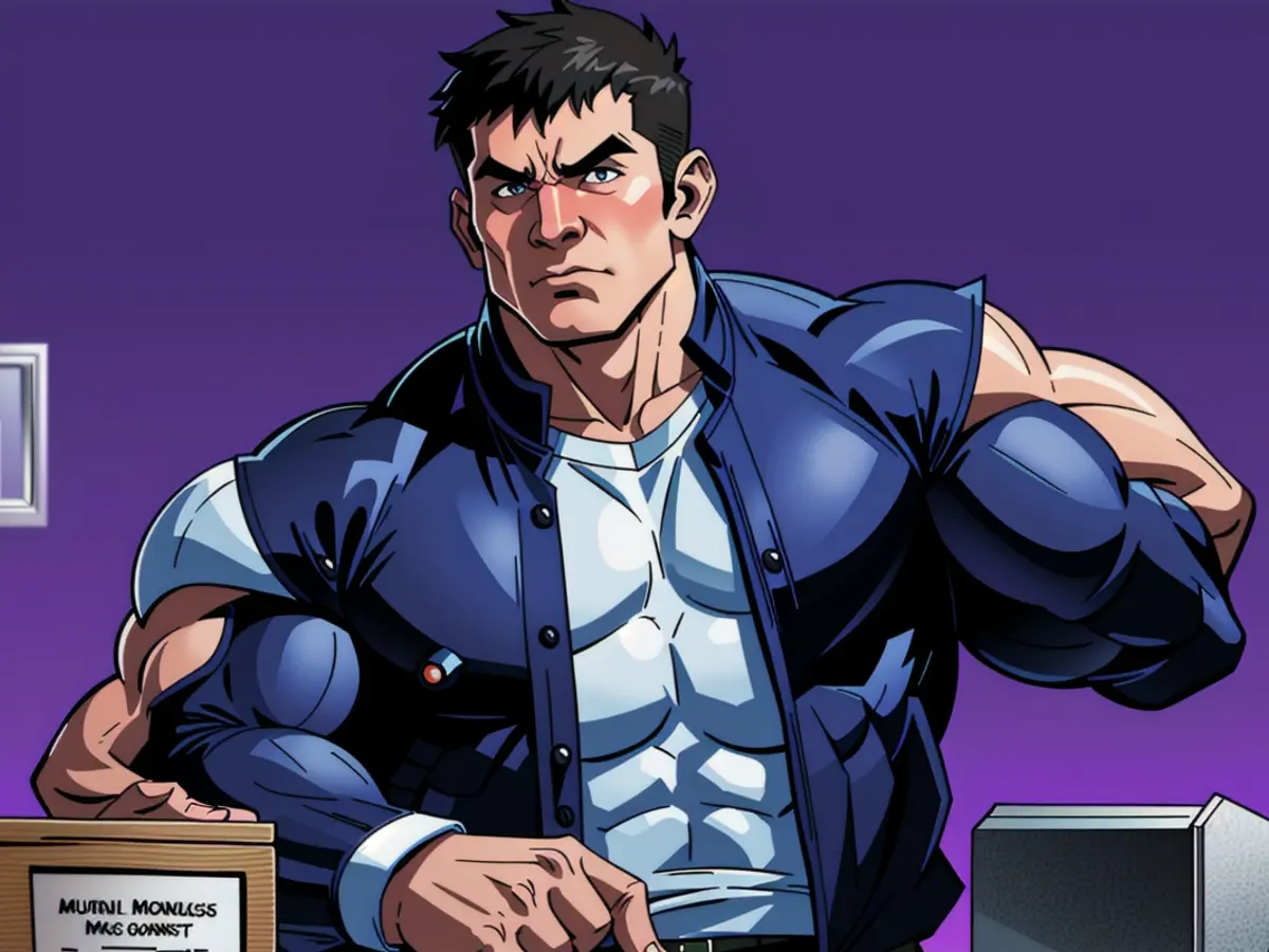 Visual depiction: Female demonstrator holding a signs bearing controversial slogans during protest march. Retail giant commits substantial resources to generative technology, emphasis being on traditional customer service, as per comments from CEO Hal Lawton.