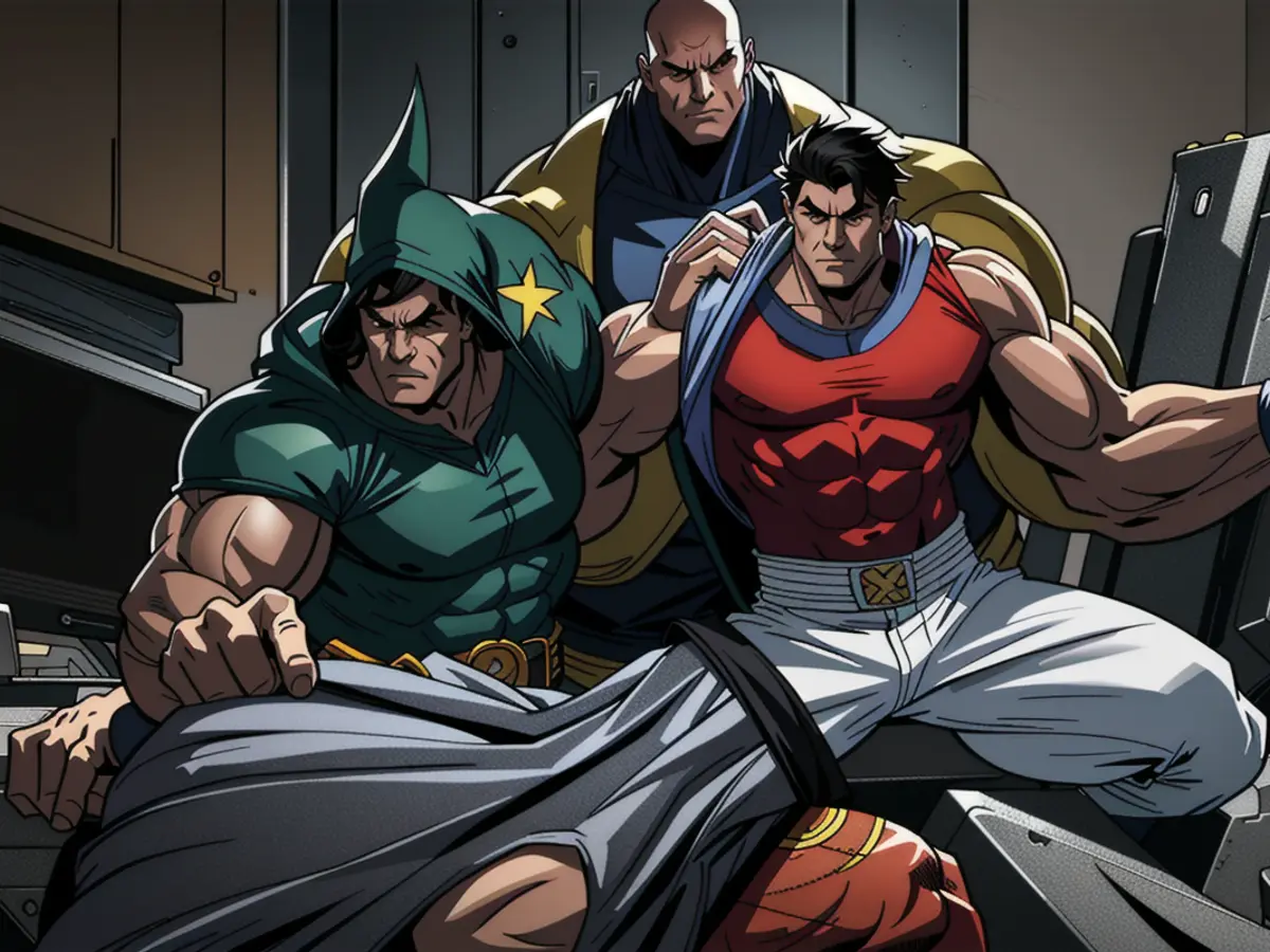 Portrayal in visual terms: Man wielding a rifle, donned in militant attire, standing menacingly near a line of hostages. Struggling countries contend with an influx of affordable merchandise from China and potential tariff sanctions for trade deviation