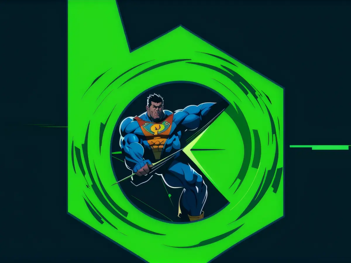 Person in a winter coat, holding a sign with written text that reads North Korean hacker's covert job application exposed by Kraken during intelligence-gathering interview process, revealing their deceptive tactics.