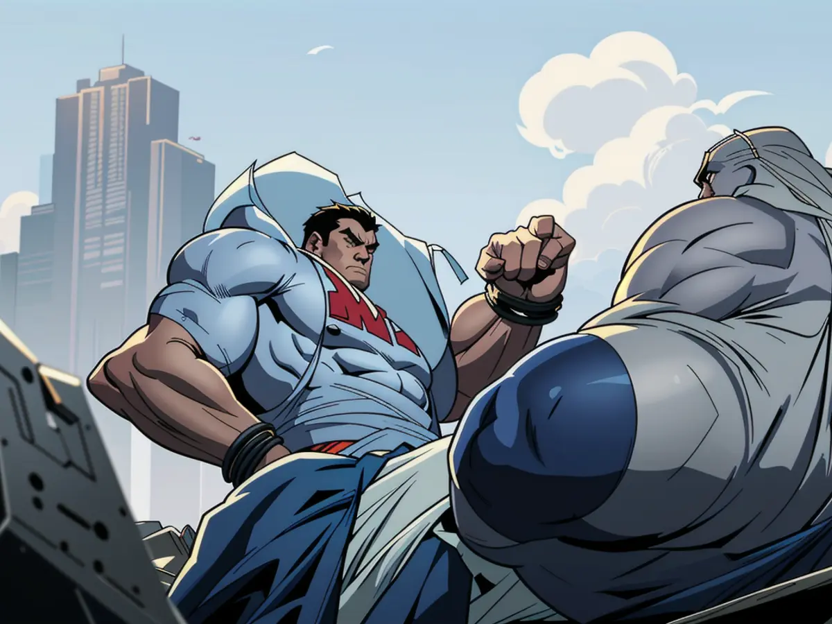 Illustration showcases a group of people armed with weapons, seemingly engaged in a violent seige, with a prophetic cult leader presiding at the forefront. The scene is grim and chaotic, as followers blindly follow the orders of their charismatic leader. Minority investments in GeoComply funded by Norwest Venture Partners and Arctos Sports Partners.